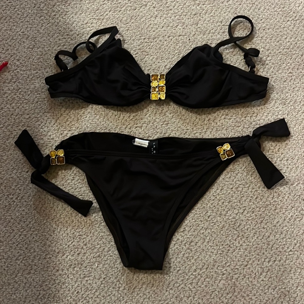 LA Blanca brown bikini bathing suit